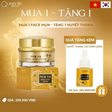 ComBo Face Mụn Hồng Sâm Hàn Quốc Queenie Skin 