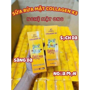 Sữa Rửa Mặt Nghệ - Mật Ong Collagen X3 Đông Anh (100ML)