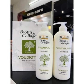 Cặp Dầu Gội - Xả Biotin & Collagen Ý (1000ML)