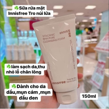 Sữa Rửa Mặt Innisfree Trở Núi Lửa (150g)