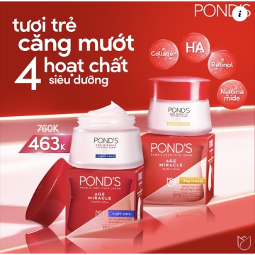 Kem Ngày / Đêm Chống Lão Hóa POND’S AGE MIRACLE (45g)