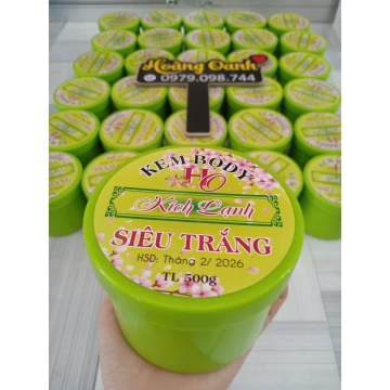 Kem Body H.O (Chuyên SPA) Kích Lạnh Siêu Trắng (500g)