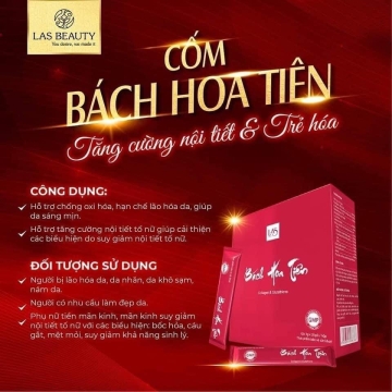 Cốm Bách Hoa Tiên Collagen & Glutathione LAS BEAUTY (H/20)