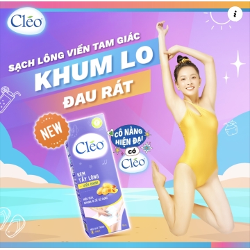 Kem Tẩy Lông Viền Bikini CLEO Khoai Tây Mật Ong (50g)
