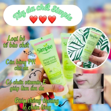 Tẩy Tế Bào Simple Smoothing Facial Scrub (75ML)