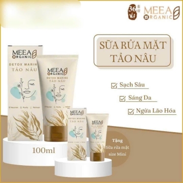 Sữa Rửa Mặt Tảo Nâu Meea 100ML (Tặng kèm 1 SRM mini)