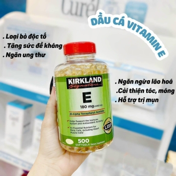 Viên Uống Vitamin E Mỹ 180mg (400IU) KIRKLAND (H/500v)