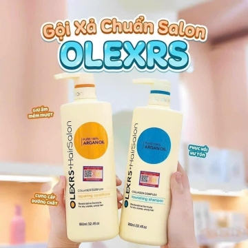 Cặp Dầu Gội & Xả Phục Hồi OLEXRS Collagen (960ML)