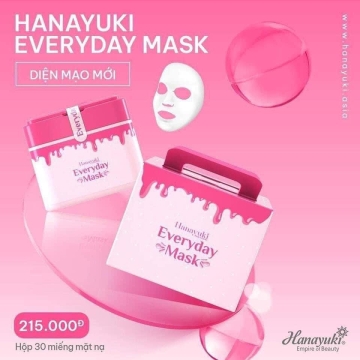 Mặt Nạ Dưỡng Da Hanayuki Everyday Mask (Hộp 30m)