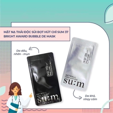 Mặt Nạ Thải Độc Sủi Bọt Hút Chì SU:M 37