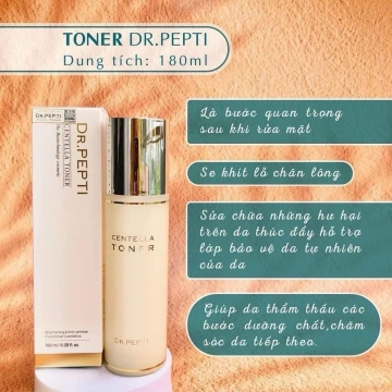 Toner Rau Má DR.PEPTI Centella (180ML)