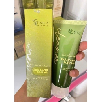 Sữa Rửa Mặt Trà Xanh - Rau Má Sica White (100ML)