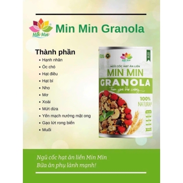Ngũ Cốc Hạt Dinh Dưỡng GRANOLA MIN MIN