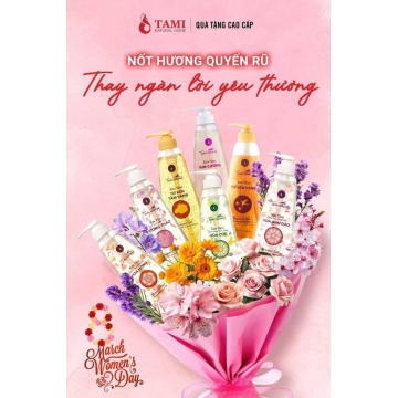 Sữa Tắm Gel Trắng Da TAMI Natural (600ML)