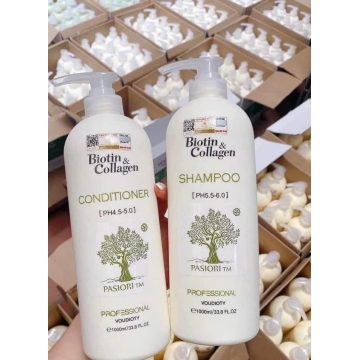 Cặp Dầu Gội - Xả Biotin & Collagen Ý (1000ML)