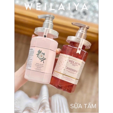 Sữa Tắm Hoa Hồng / Hoa Trà  Weilaiya (450ML)