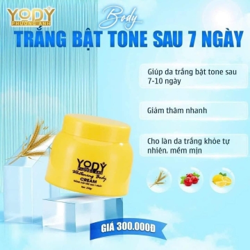 Kem Body Bong Da Tái Tạo Yody White Phương Anh (250g)