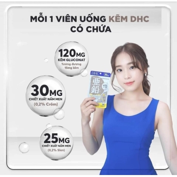 Viên Uống DHC Zinc Kẽm Nhật Bản (60v)