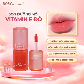 Son Dưỡng Môi Rosy Vitamin E Đỏ (3,8gr)