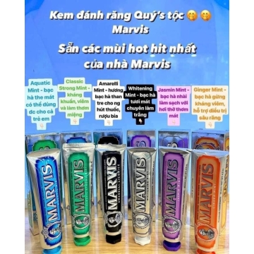 Kem Đánh Răng Quý Tộc Marvis 85ML (Ý)