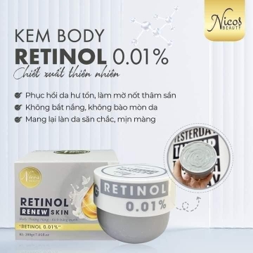 Kem Body Retinol 0,01% Nicos (200gr)