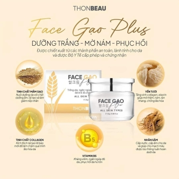 Kem Face Men Gạo Plus THONBEAU (25g)