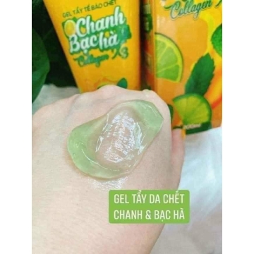 Gel Tẩy Tế Bào Chanh Bạc Hà Collagen X3 Đông Anh (200ML)