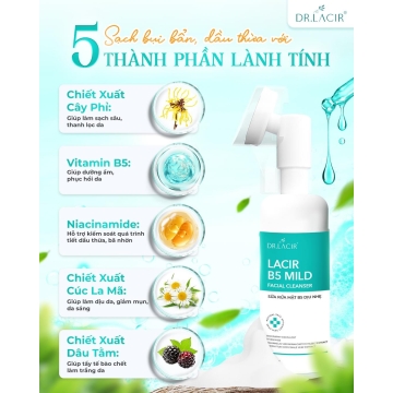 Sữa Rửa Mặt Sạch Sâu DR.LACIR Mẫu Mới (150ML)