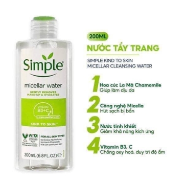 Nước Tẩy Trang Simple (200ML)