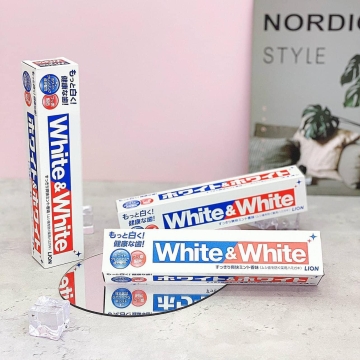 Kem Đánh Răng White & White Lion Nhật 150gr