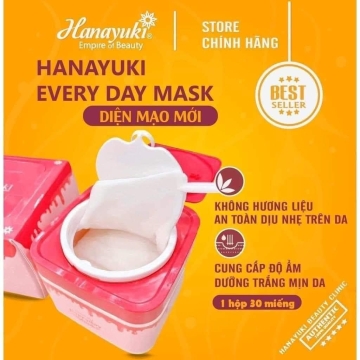 Mặt Nạ Dưỡng Da Hanayuki Everyday Mask (Hộp 30m)