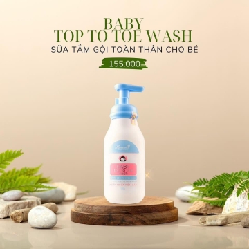 Tắm Gội Baby Top To Toe Wash Hanayuki (150g)