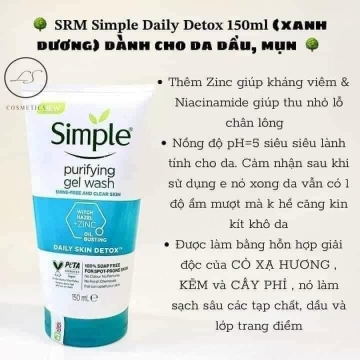 Sữa Rửa Mặt Simple UK (150ML)