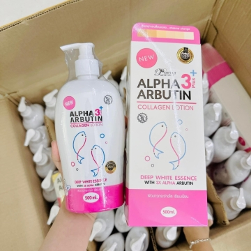 Dưỡng Thể ALPHA ARBUTIN 3Plus+ Collagen New (500ML)
