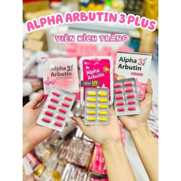 Viên Kích Trắng Alpha Arbutin 3 Plus+ Thái (H/10v)