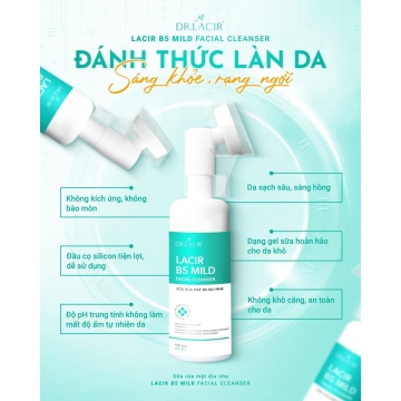 Sữa Rửa Mặt Sạch Sâu DR.LACIR Mẫu Mới (150ML)