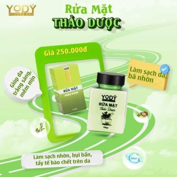 Bột Rửa Mặt Thảo Dược YODY WHITE Phương Anh (100g)