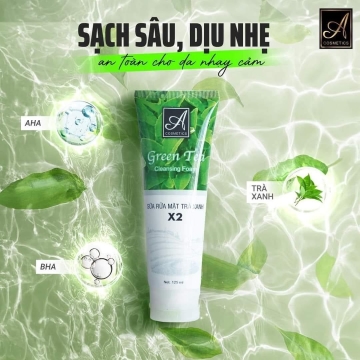 Sữa Rửa Mặt Trà Xanh X2 A Cosmetics (120g)