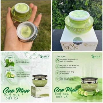 Cao Mụn Khổ Qua - Diếp Cá Sica White (15g)