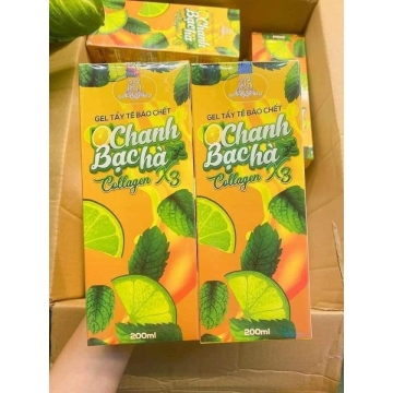 Gel Tẩy Tế Bào Chanh Bạc Hà Collagen X3 Đông Anh (200ML)