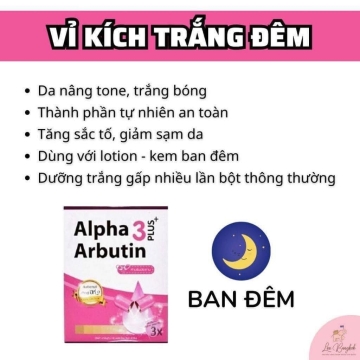 Viên Kích Trắng Alpha Arbutin 3 Plus+ Thái (H/10v)