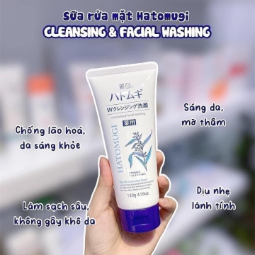 Sữa Rửa Mặt Ý Dĩ Hatomugi Nhật Bản (130g)