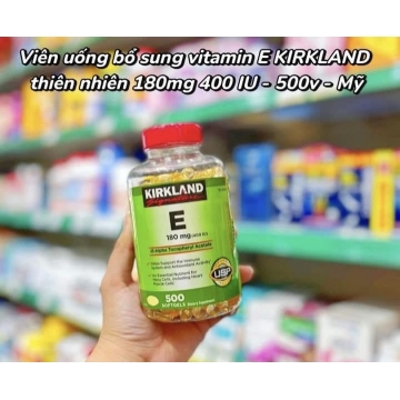 Viên Uống Vitamin E Mỹ 180mg (400IU) KIRKLAND (H/500v)