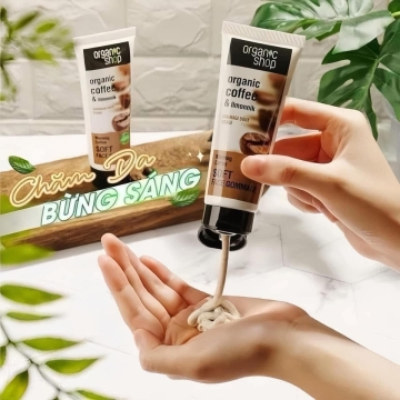 Tẩy Tế Bào Mặt Cà Phê Organic Shop (75ml)