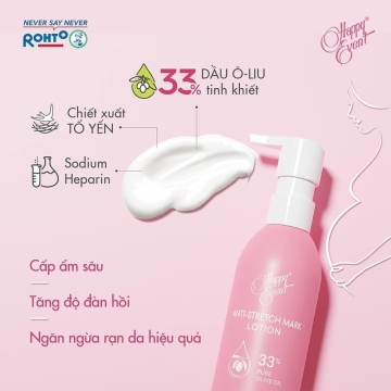 Sữa Dưỡng Ẩm Ngừa Rạn Da Happy Event (125g)