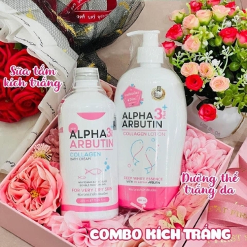 Dưỡng Thể ALPHA ARBUTIN 3Plus+ Collagen Thailand (500ML)
