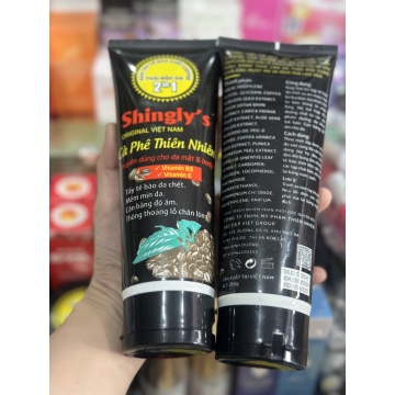 Tẩy Tế Bào Da Mặt và Body Cà Phê Shingly’s (250g)