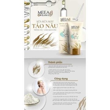 Sữa Rửa Mặt Tảo Nâu Meea 100ML (Tặng kèm 1 SRM mini)
