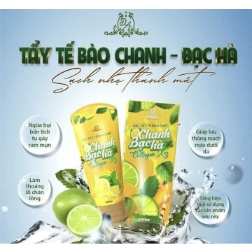 Gel Tẩy Tế Bào Chanh Bạc Hà Collagen X3 Đông Anh (200ML)