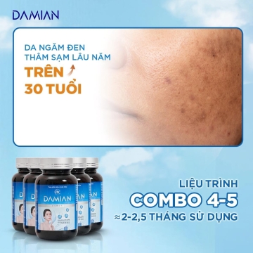 Viên Uống Mờ Thâm Nám - Trắng Da DAMIAN (H/30v)